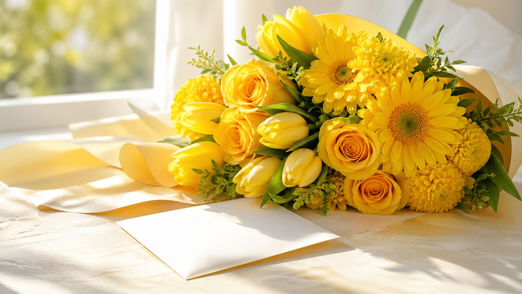 желтые цветы